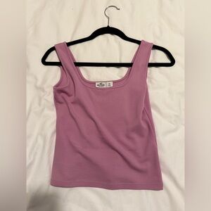 ☀️🌴Hollister Women's Square Neck Tank Top - Mauve Pink